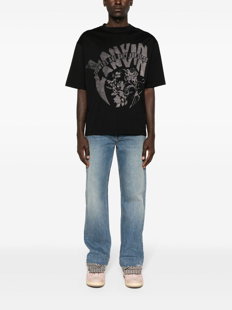 X Future Black Graphic-print T-shirt