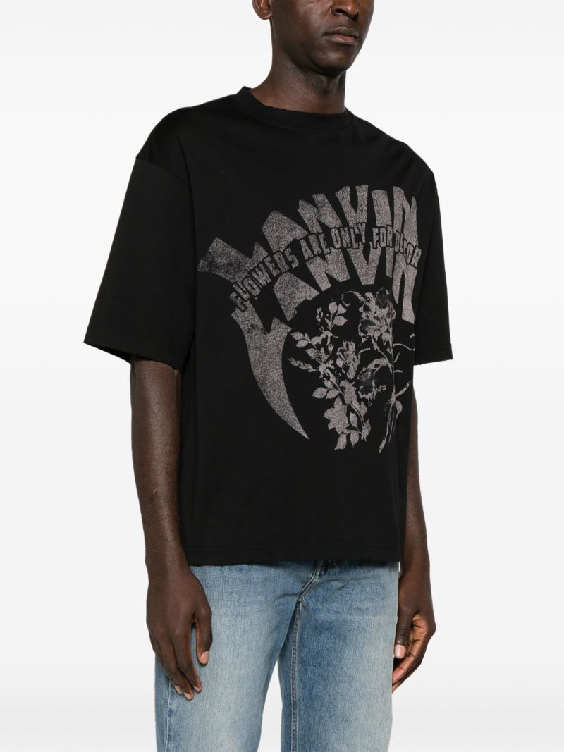 X Future Black Graphic-print T-shirt