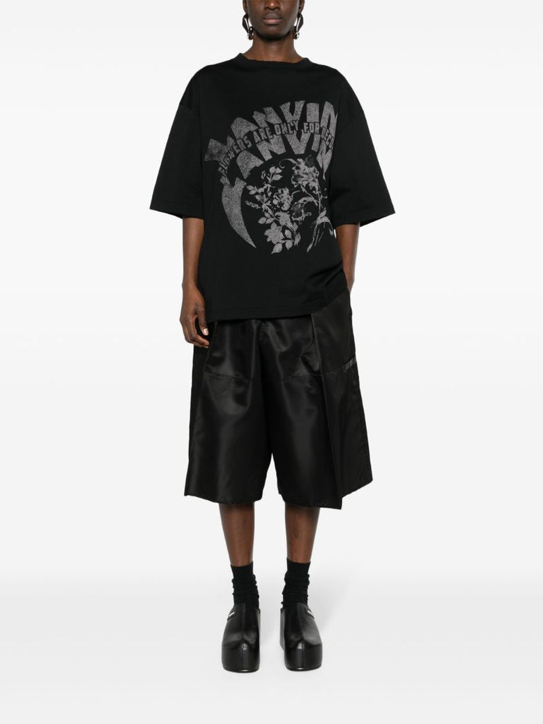 X Future Black Graphic-print T-shirt