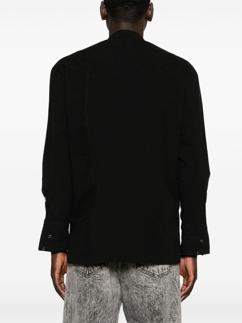 Black Zip-up Shirt Jacket
