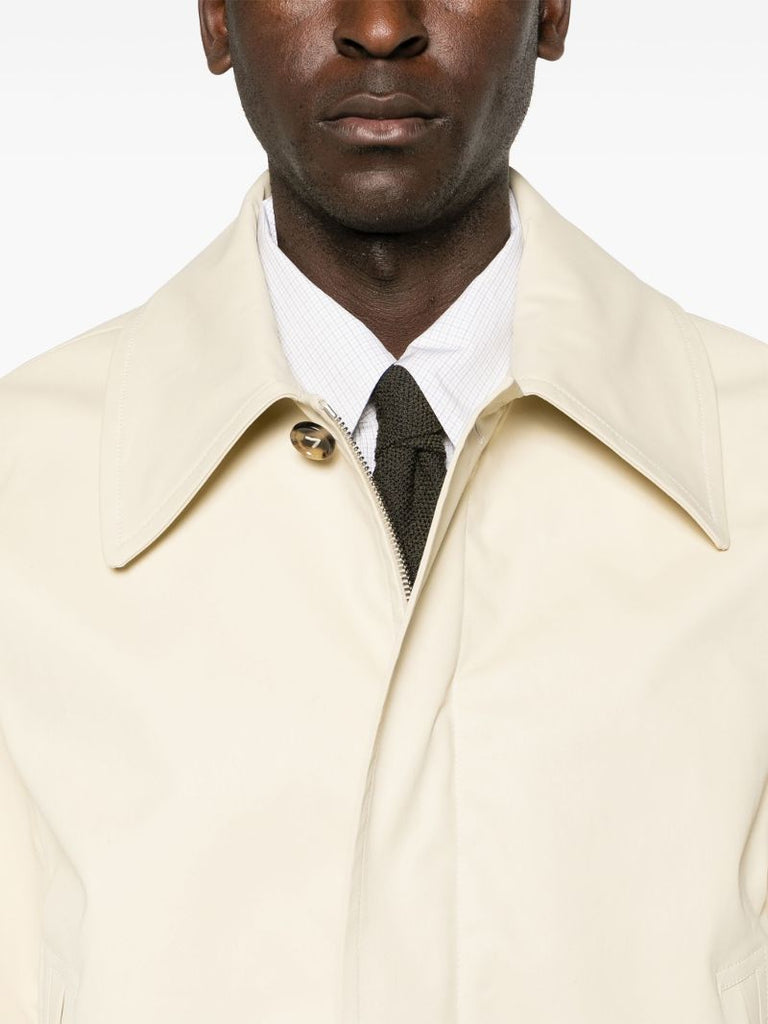 Neutral Lightweight Canvas Shirt Jacket