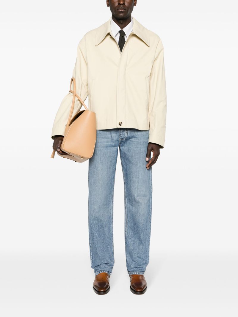 Neutral Lightweight Canvas Shirt Jacket