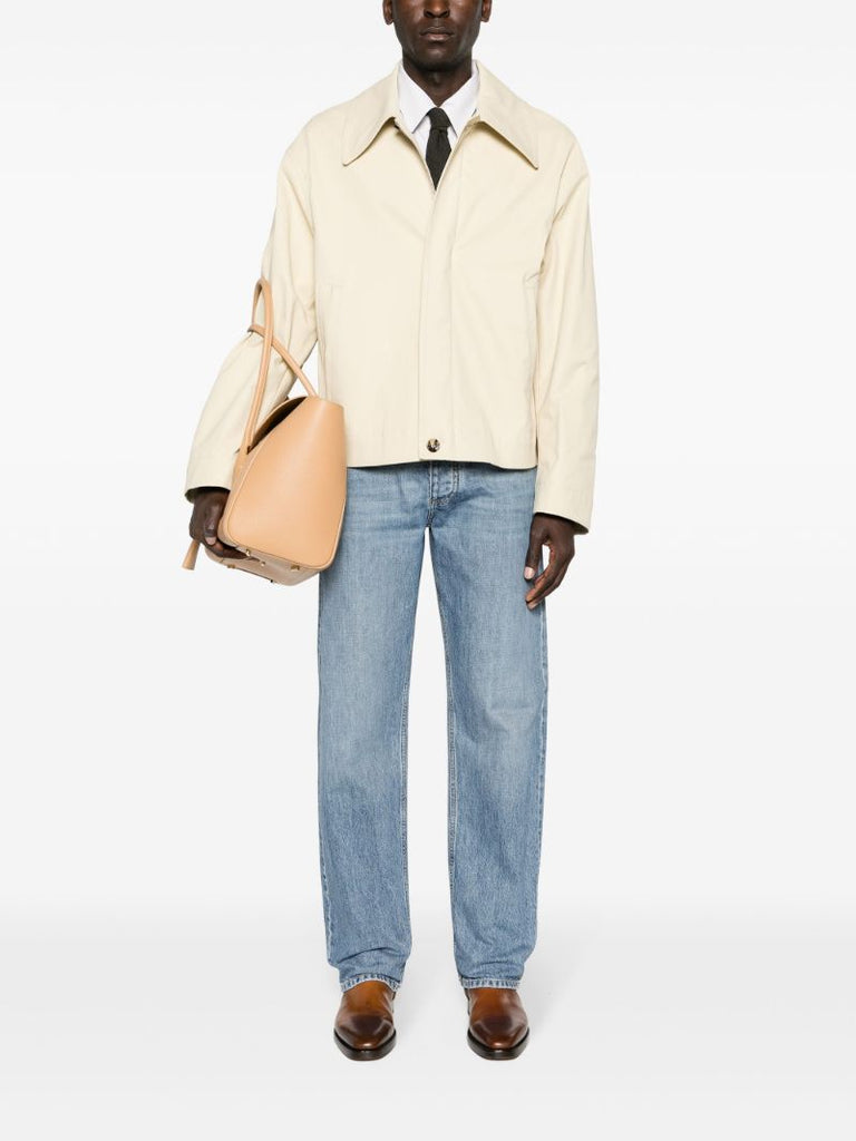 Neutral Lightweight Canvas Shirt Jacket