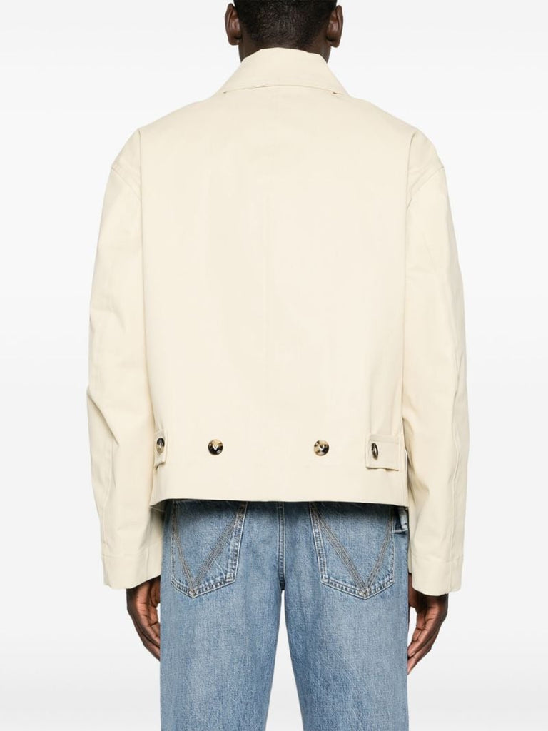 Neutral Lightweight Canvas Shirt Jacket