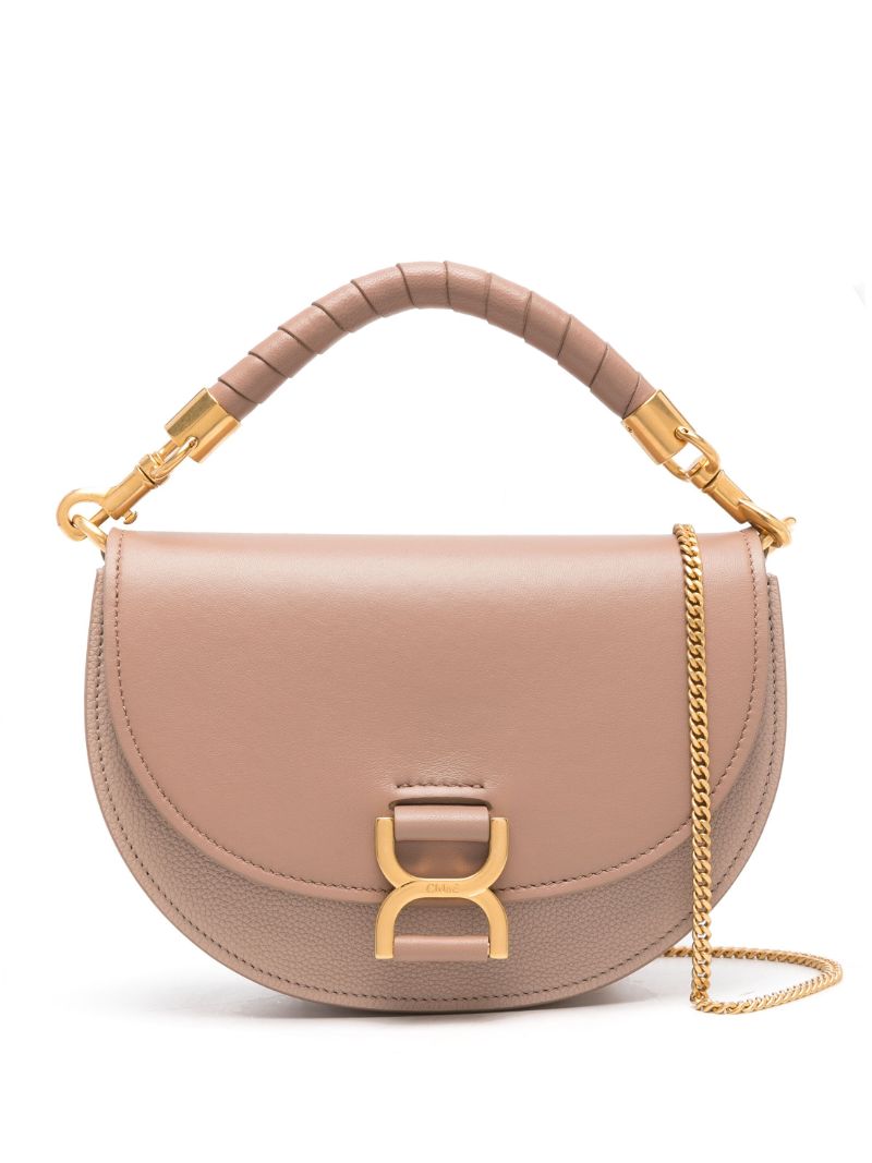 Pink Marcie Leather Tote Bag
