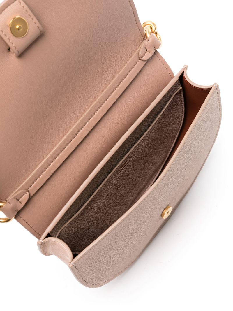 Pink Marcie Leather Tote Bag