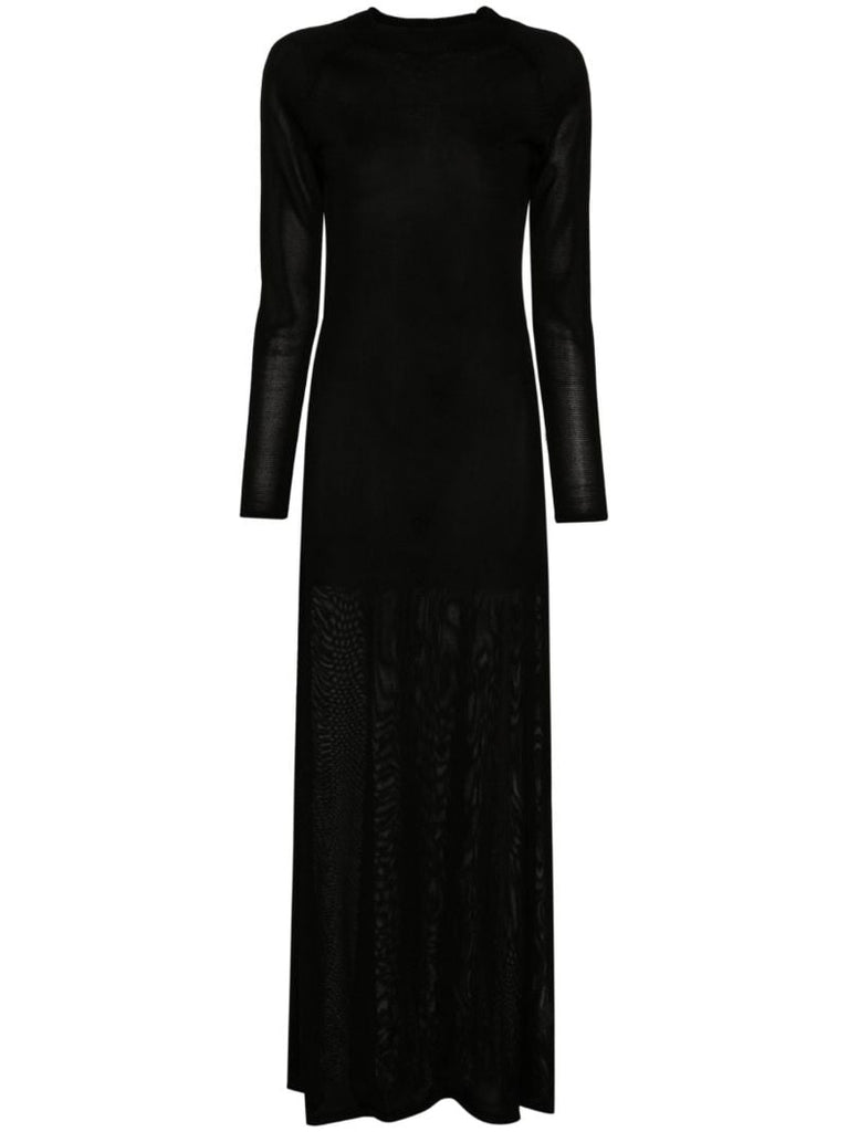 Black Sheer Maxi Dress