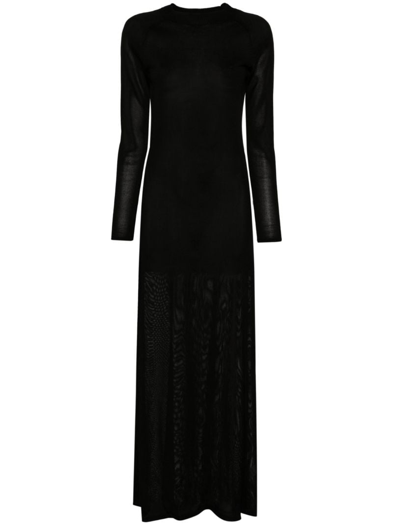 Black Sheer Maxi Dress