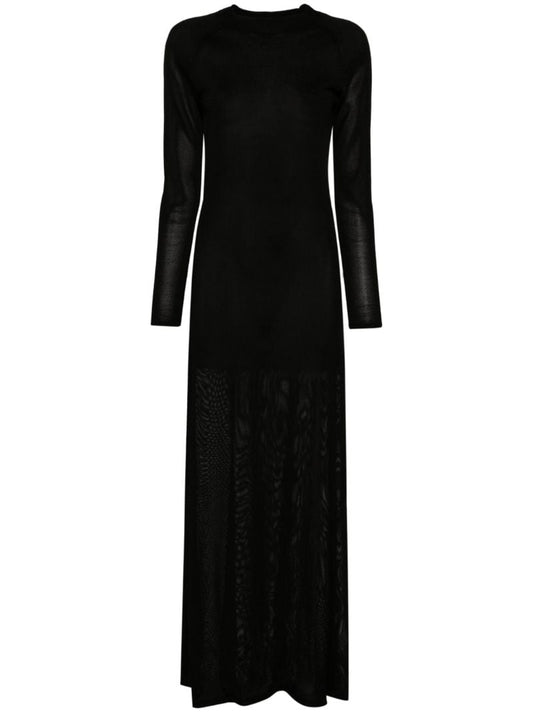 Black Sheer Maxi Dress