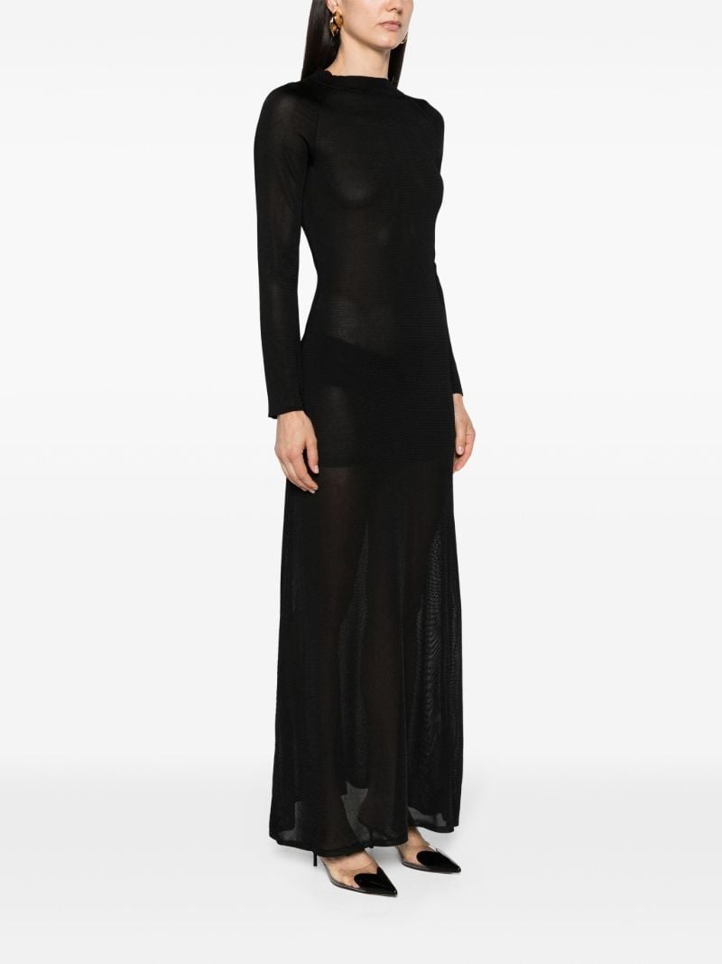Black Sheer Maxi Dress