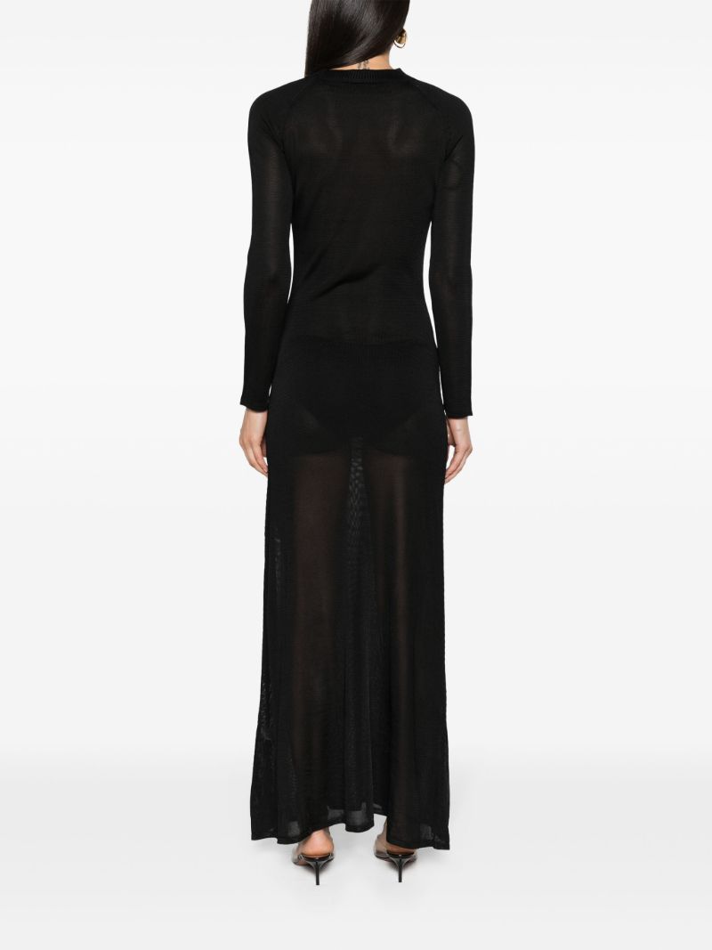 Black Sheer Maxi Dress