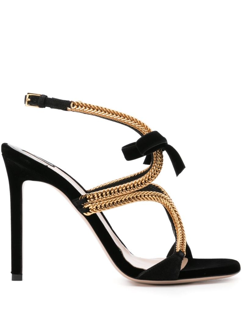 Black Paradiso 105mm Stiletto Sandals
