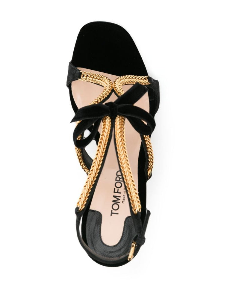 Black Paradiso 105mm Stiletto Sandals