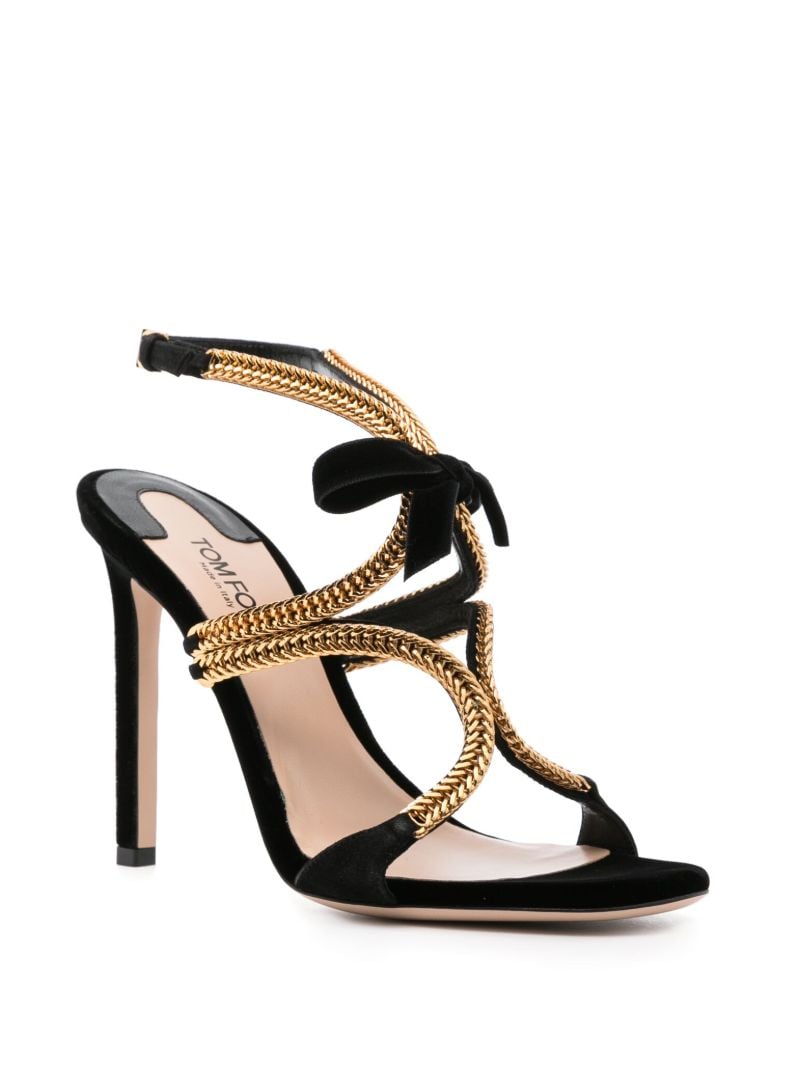 Black Paradiso 105mm Stiletto Sandals