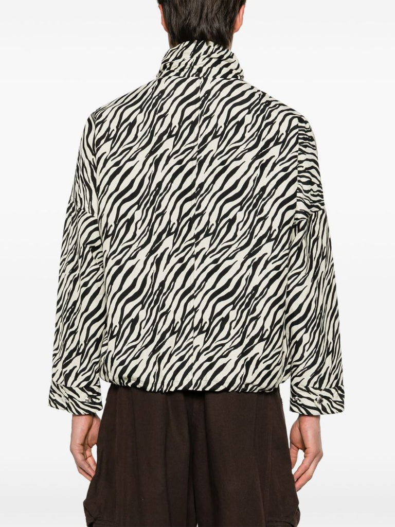 Black and White Zebra-print Lightweight Jacket