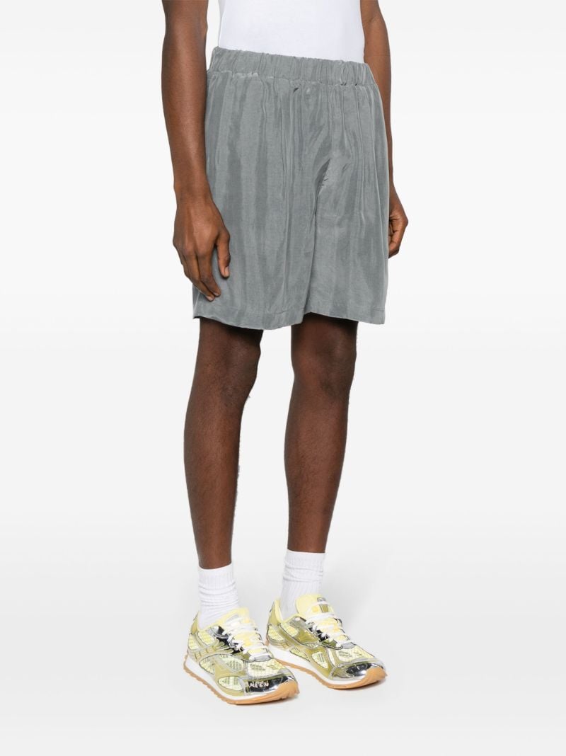 Grey Leland Elasticated-waistband Shorts