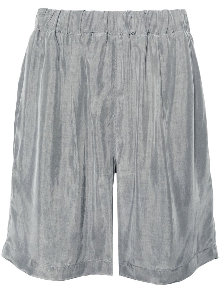 Grey Leland Elasticated-waistband Shorts