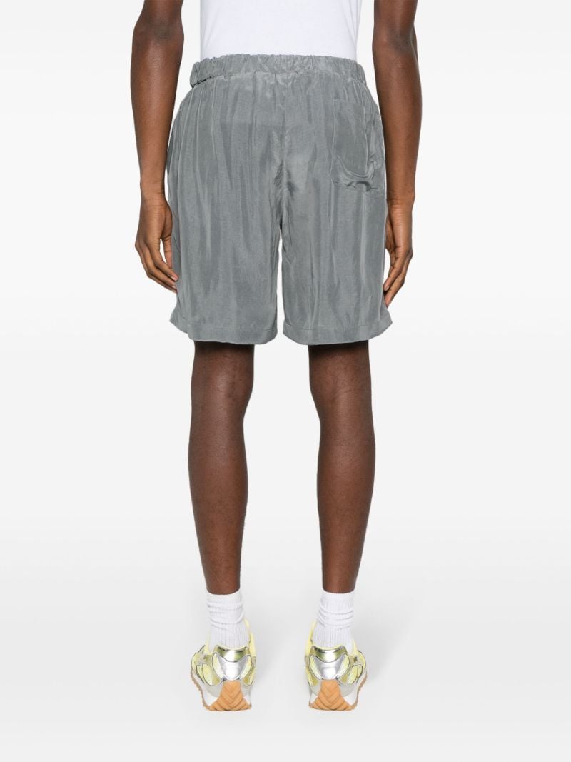 Grey Leland Elasticated-waistband Shorts