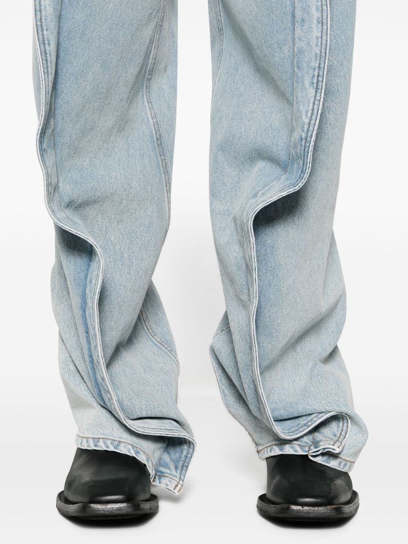 Blue 3d-detail Organic Cotton Jeans