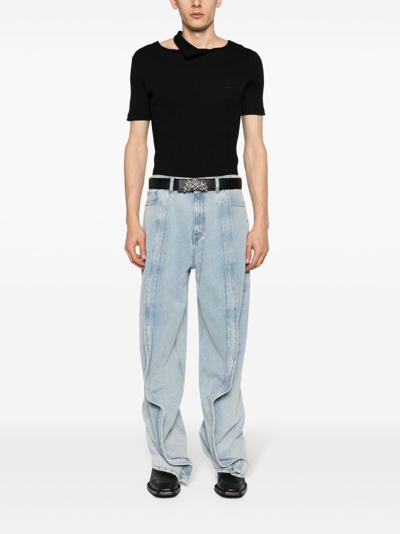 Blue 3d-detail Organic Cotton Jeans