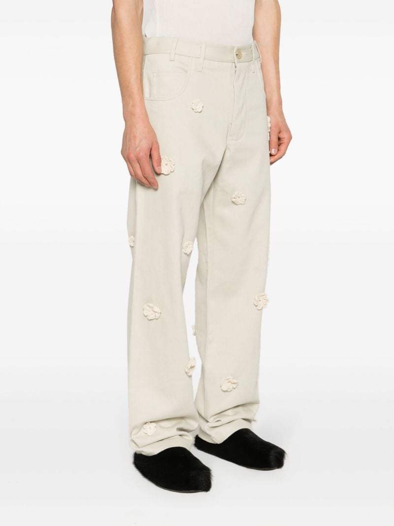 Neutral Daisy Mid-rise Straight-leg Jeans