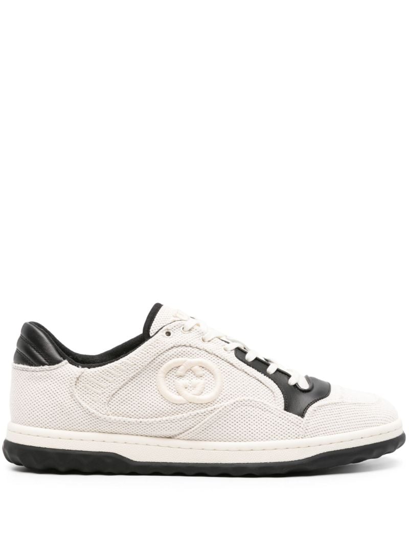 White Interlocking G Canvas Sneakers
