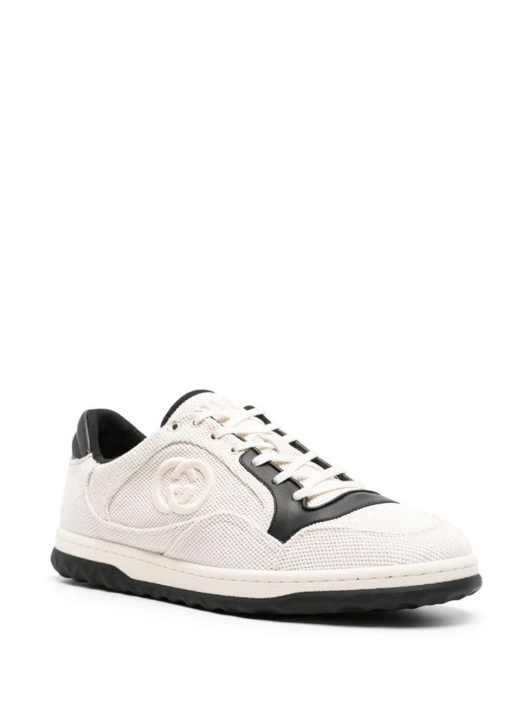 White Interlocking G Canvas Sneakers