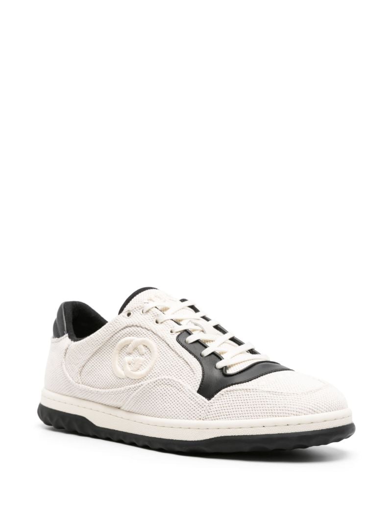 White Interlocking G Canvas Sneakers
