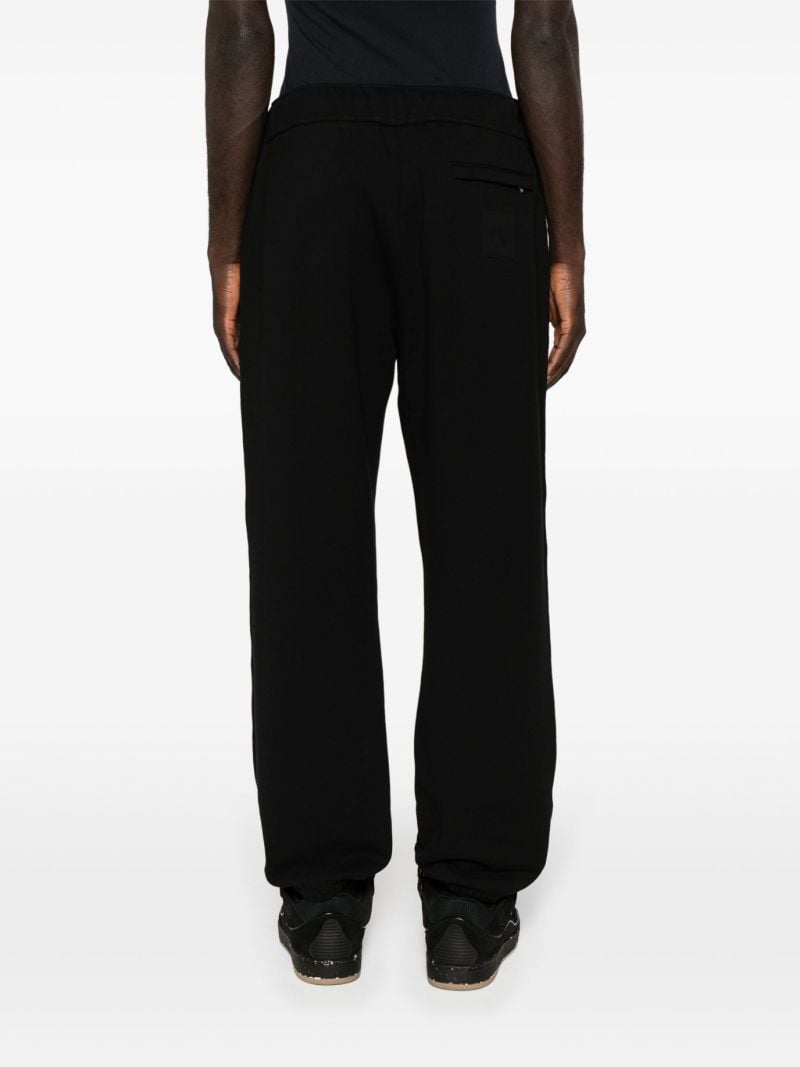 Black Logo-embroidered Cotton Track Pants