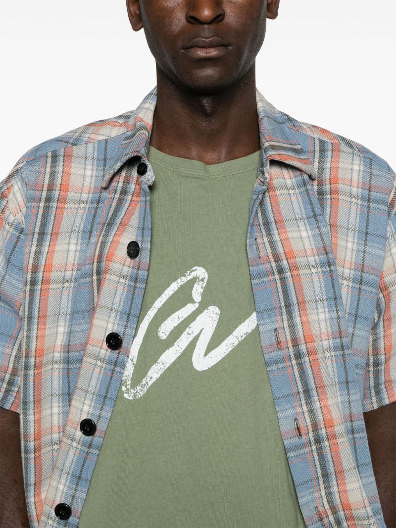 Green Logo-print Cotton T-shirt