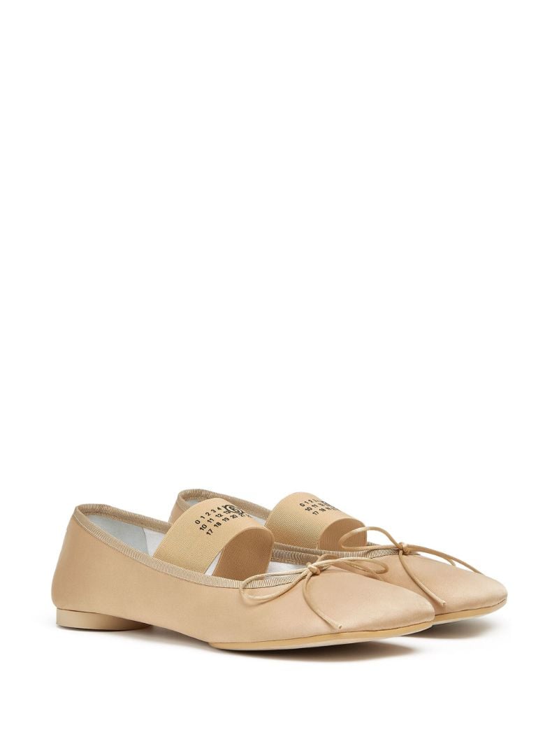 Neutral Anatomic Satin Ballet Pumps