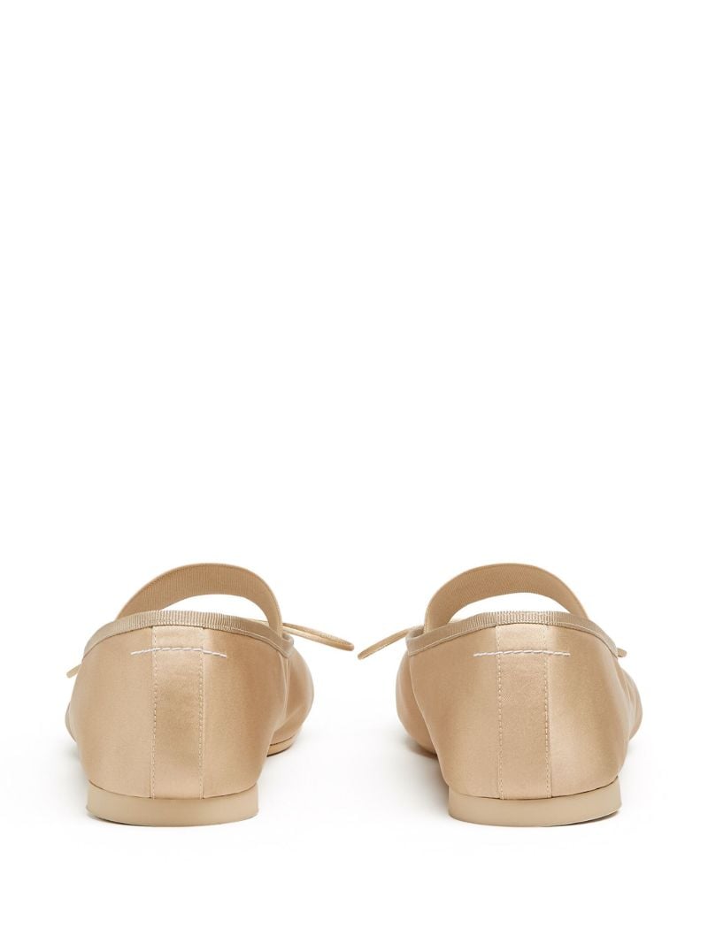 Neutral Anatomic Satin Ballet Pumps