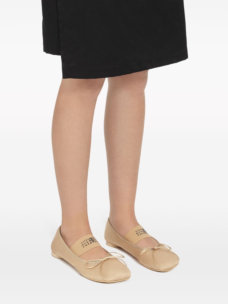Neutral Anatomic Satin Ballet Pumps