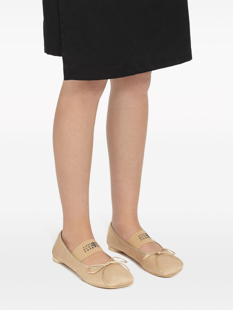 Neutral Anatomic Satin Ballet Pumps
