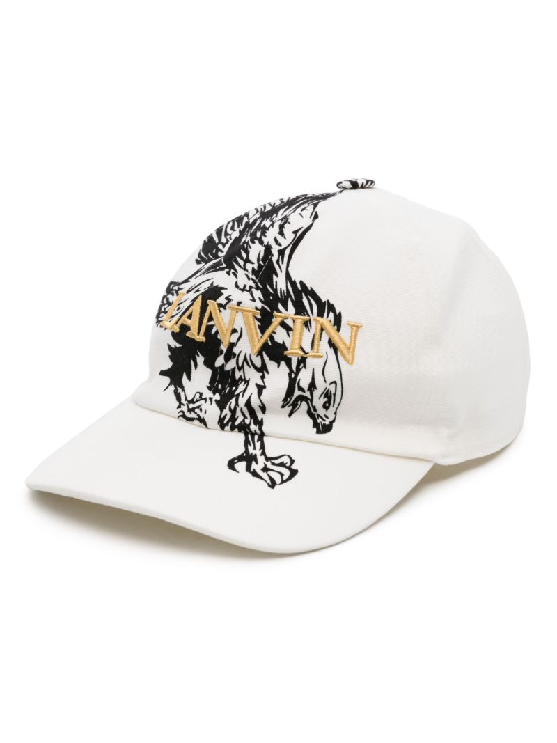 X Future White Eagle-print Cap