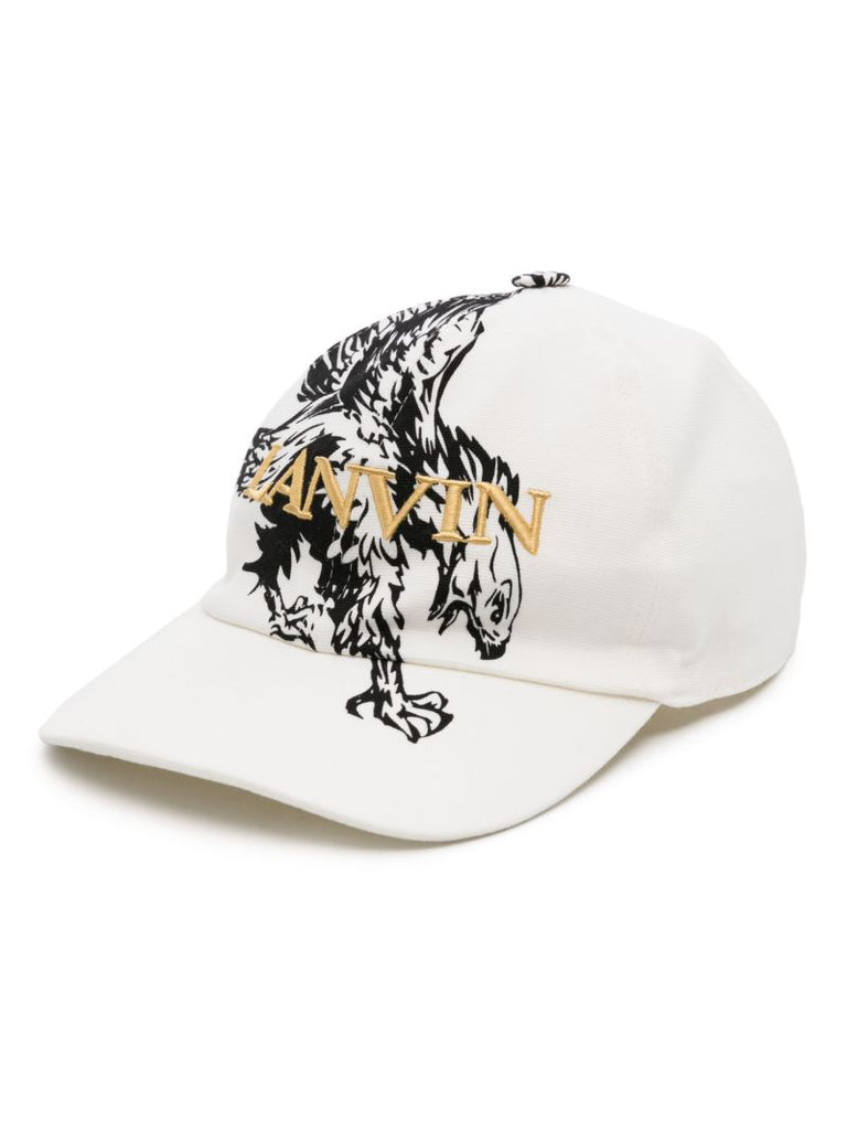 X Future White Eagle-print Cap