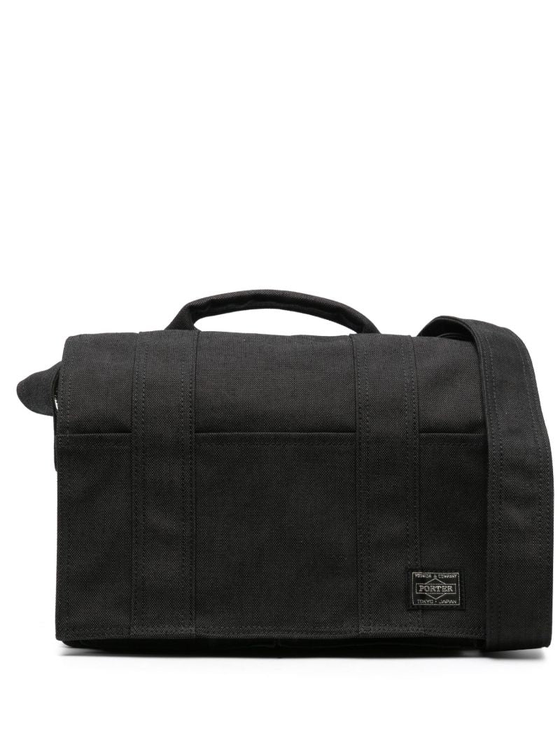 Black Smokey Canvas Shoulder Bag