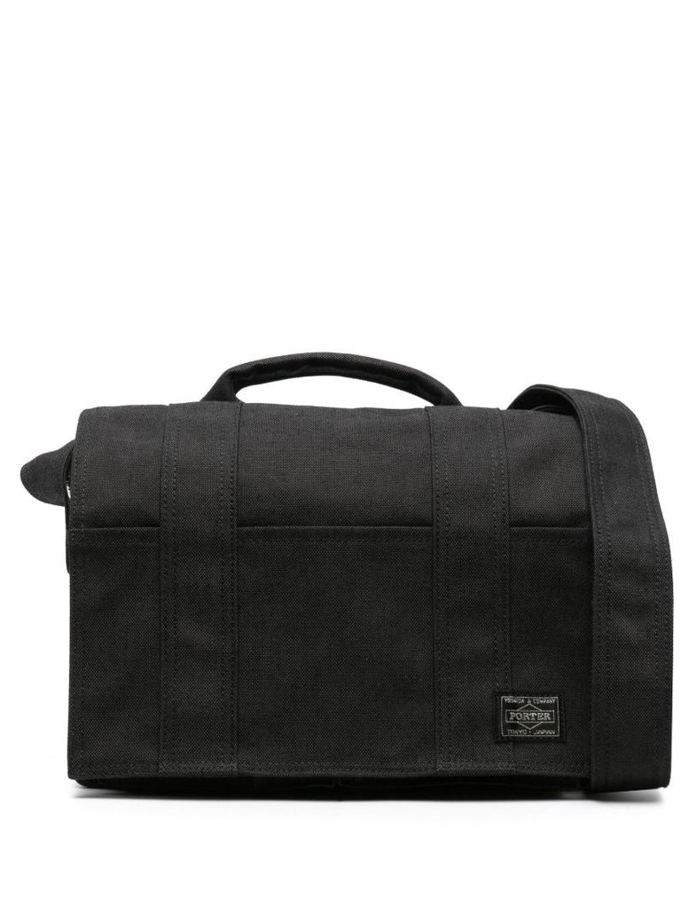 Black Smokey Canvas Shoulder Bag
