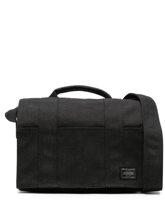Black Smokey Canvas Shoulder Bag