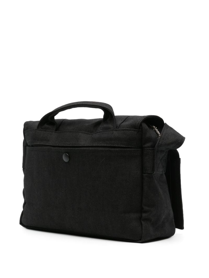 Black Smokey Canvas Shoulder Bag