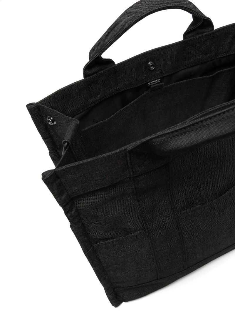 Black Smokey Canvas Tote Bag