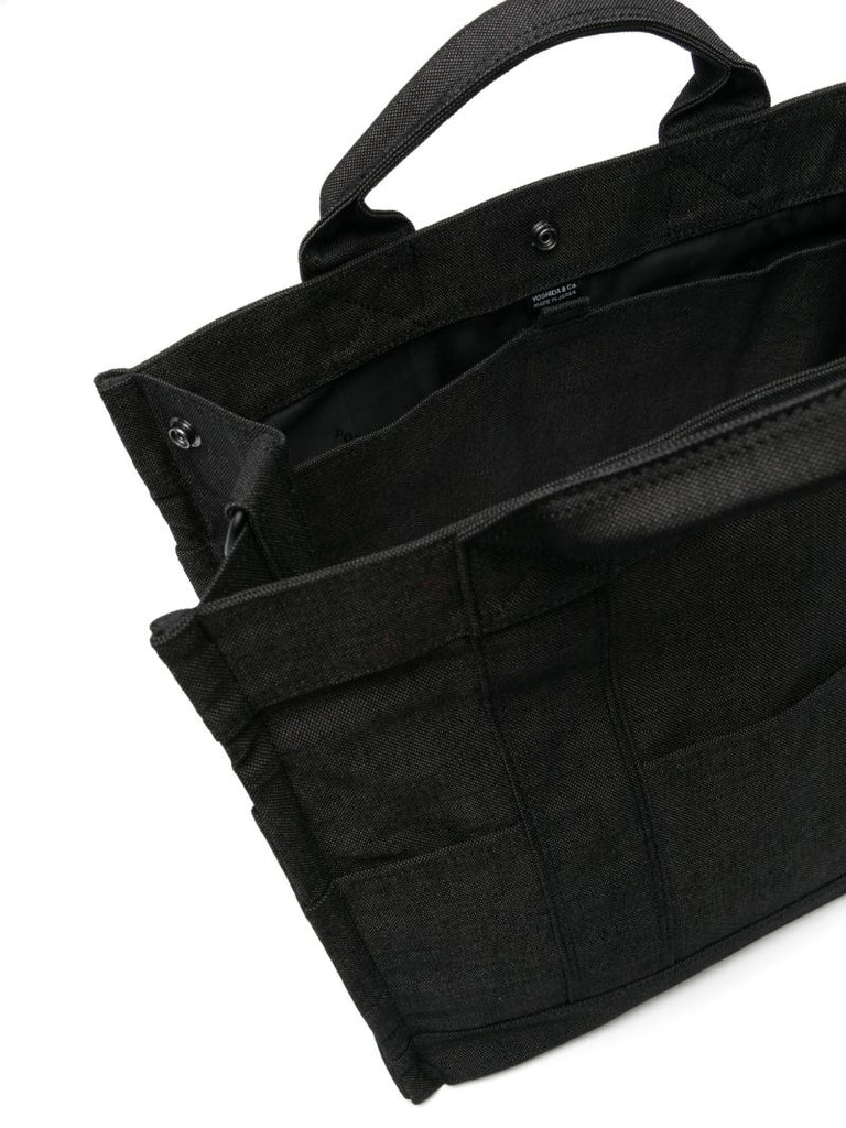 Black Smokey Canvas Tote Bag