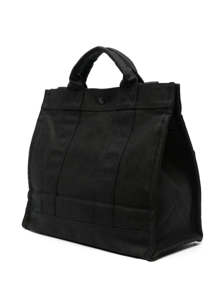 Black Smokey Canvas Tote Bag