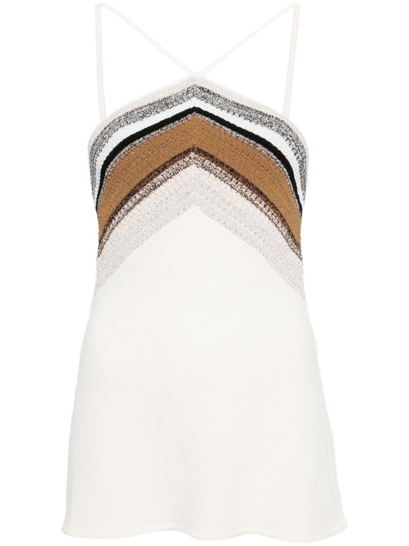 Bella Naomi Chochet-panel Top