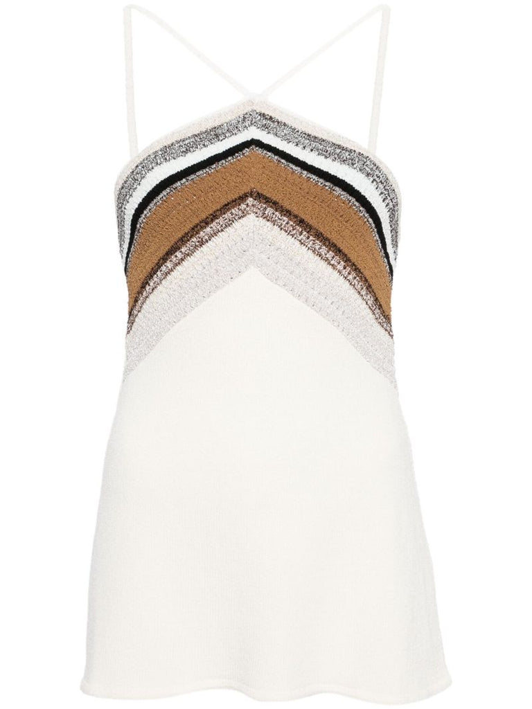 Bella Naomi Chochet-panel Top