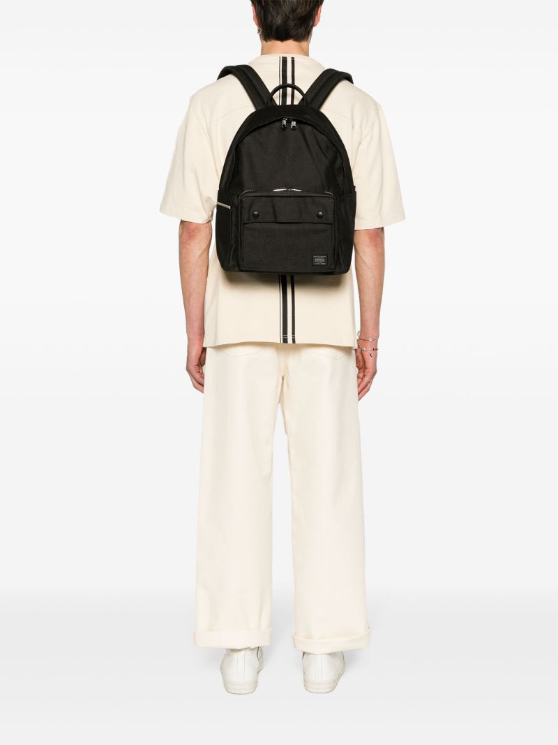 Black Smokey Canvas Backpack