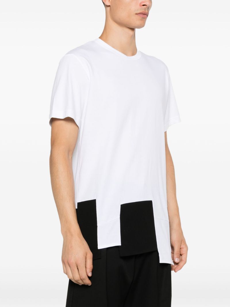 White Panelled T-shirt