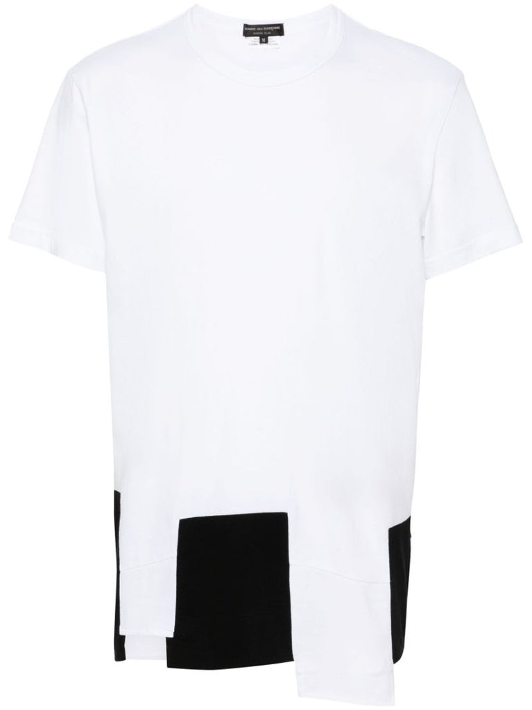 White Panelled T-shirt