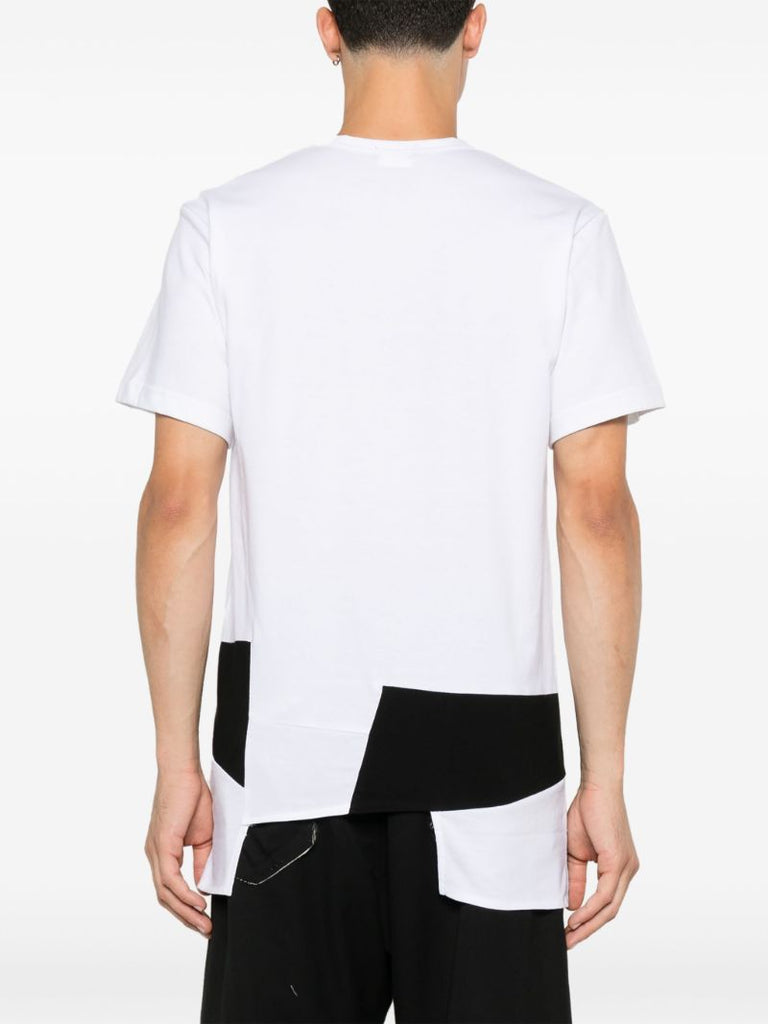 White Panelled T-shirt