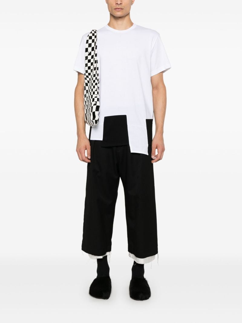 White Panelled T-shirt
